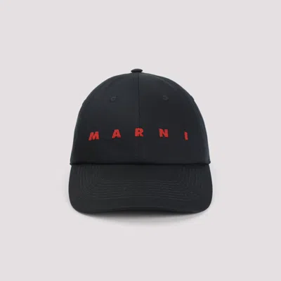Marni Baseball Hat In Black