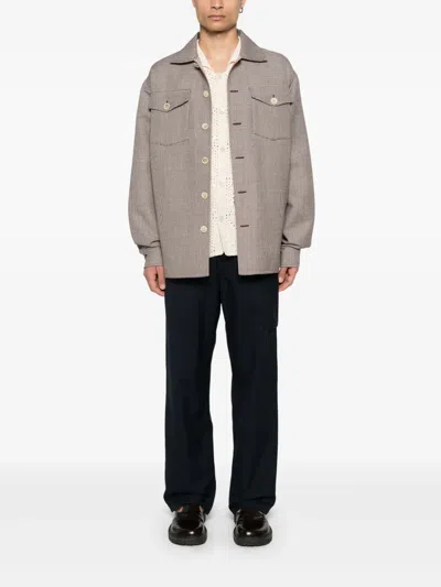Marni Men's Tropical Wool Trousers In Blue