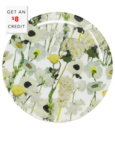 Elizabeth Sutton Home Floral Garden Salad Plate With $8 Credit