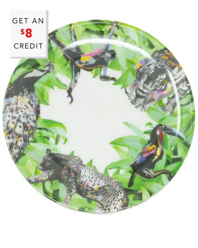 Elizabeth Sutton Home Pura Vida Jungle Salad Plate With $8 Credit