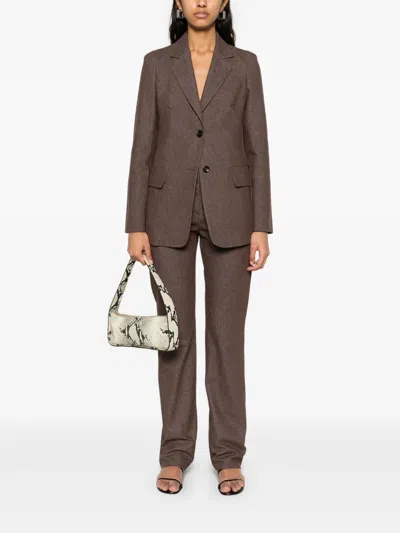 Max Mara Galicia Denim Trousers Clothing In Brown