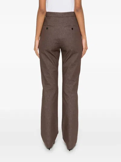 Max Mara Galicia Denim Trousers Clothing In Brown