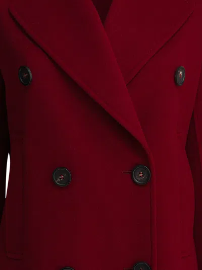 S Max Mara Max Mara S Red Wool Coat In Brown