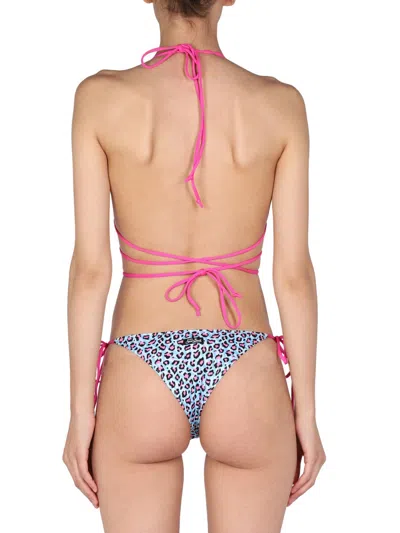 Mc2 Saint Barth Animalier Print Bikini Top In Multi