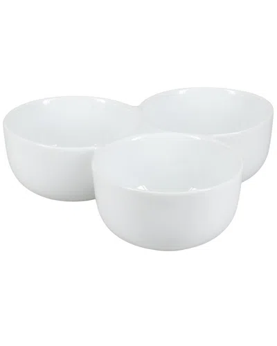 Bia Cordon Bleu 3-section Joined Bowls In White