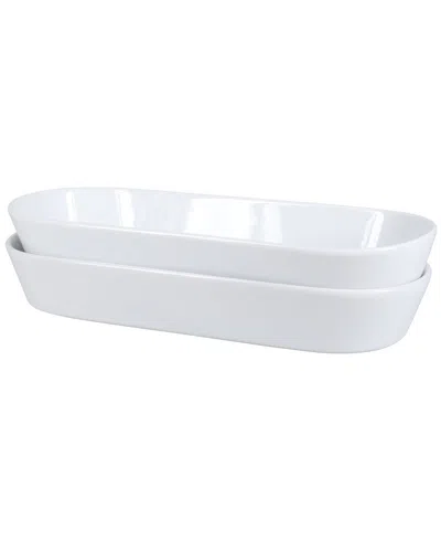 Bia Cordon Bleu Oslo Oblong 2pc Baker Set In White