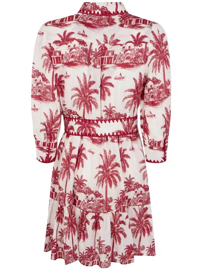 Mc2 Saint Barth Daisi Short Dress With D Belt By  In Multi