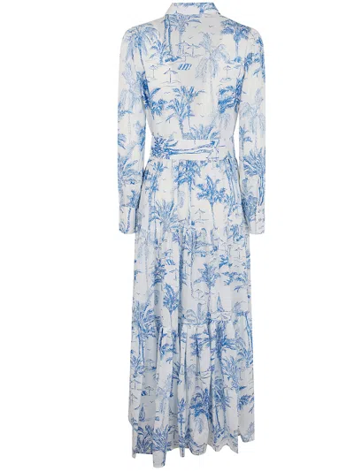 Mc2 Saint Barth Jensen Long Chemisier Dress In Multi