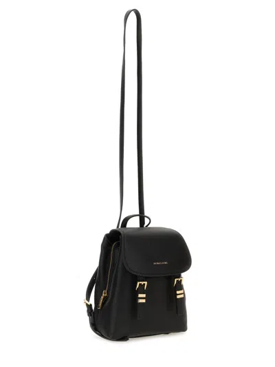 Michael Michael Kors Black Cow Leather Backpack