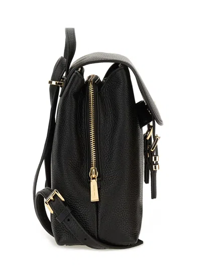 Michael Michael Kors Black Cow Leather Backpack