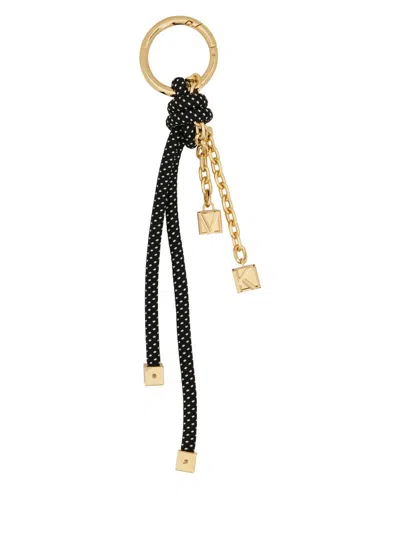 Michael Michael Kors Keychain Charm With Logo In Black