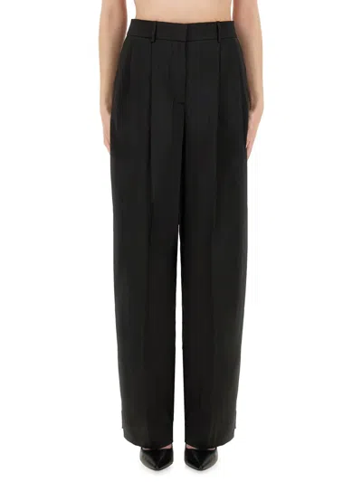 Michael Michael Kors Black Recycled Polyester Trousers In Black