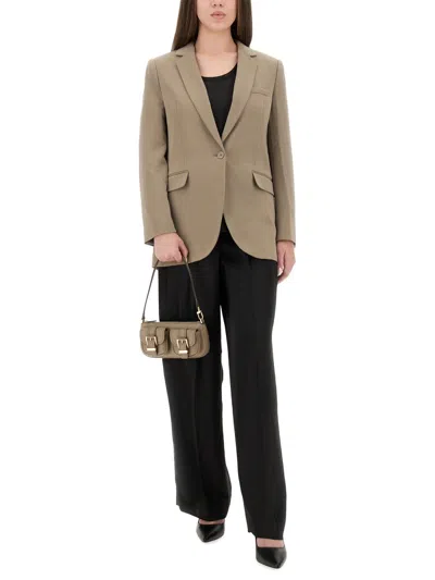 Michael Michael Kors Black Recycled Polyester Trousers In Black
