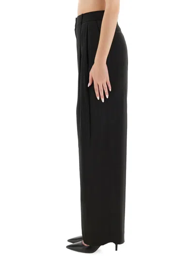 Michael Michael Kors Black Recycled Polyester Trousers In Black