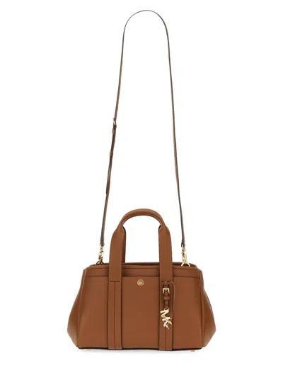 Michael Michael Kors Structured Pebbled Leather Handbag With Dual Handles