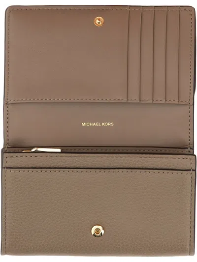 Michael Michael Kors Dove Cow Leather Wallets In Brown