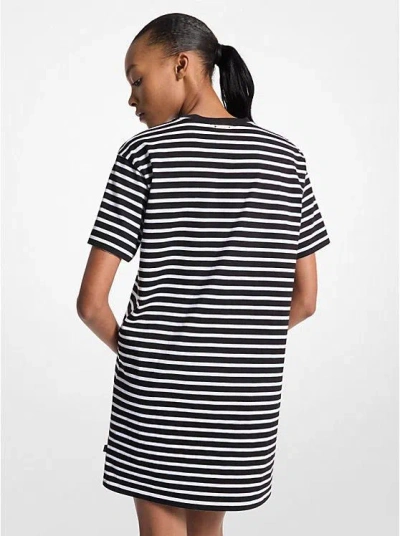 Michael Michael Kors Embroidered Cotton T-shirt Dress