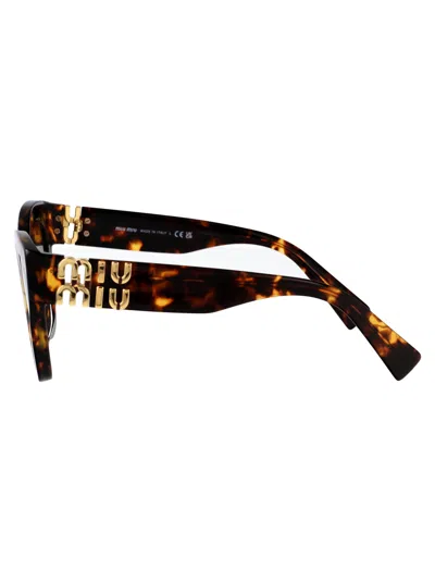 Miu Miu Havana Miele Acetate Sunglasses In Brown