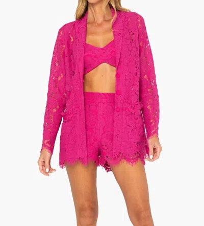 Jbq Emery Shorts In Fuchsia In Blue