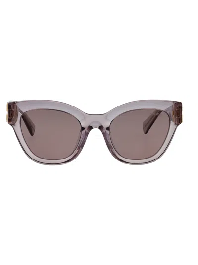 Miu Miu Malva Trasparente Acetate Sunglasses In Gray