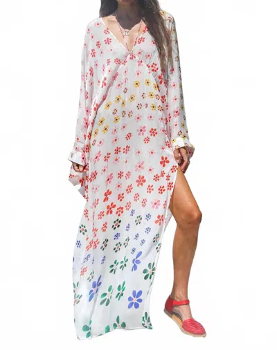 Jen's Pirate Booty Vibin' Kaftan Dress In Rainbow In Multi