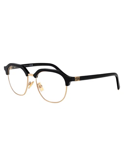 Miu Miu Nero Acetate Glasses In Multi