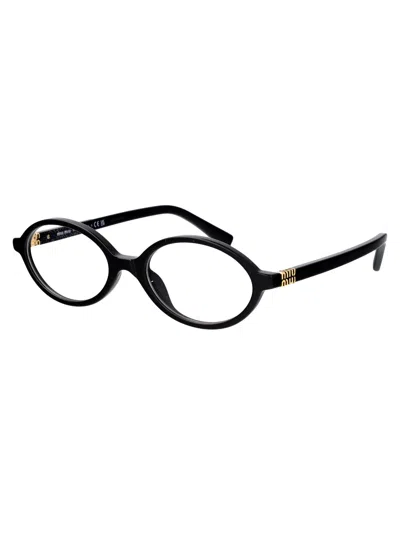 Miu Miu Nero Acetate Glasses In Black