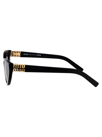 Miu Miu Nero Acetate Sunglasses In Black