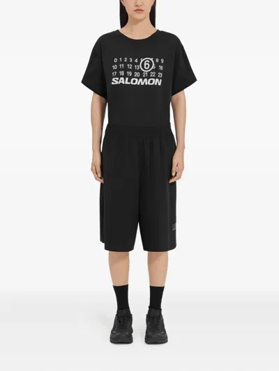 Mm6 Maison Margiela Sport Shorts In Black