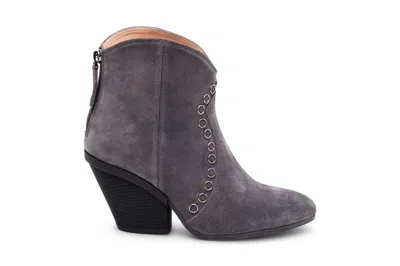 Hogan H581 Tronchetto Zip Borchie Vela In Gray