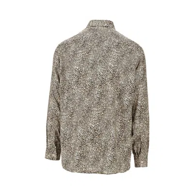 Emporio Armani Leopard Print Viscose-blend Shirt