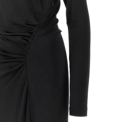 Victoria Beckham Midi Dress In Black