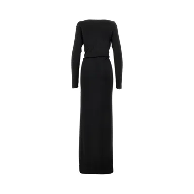 Victoria Beckham Midi Dress In Black