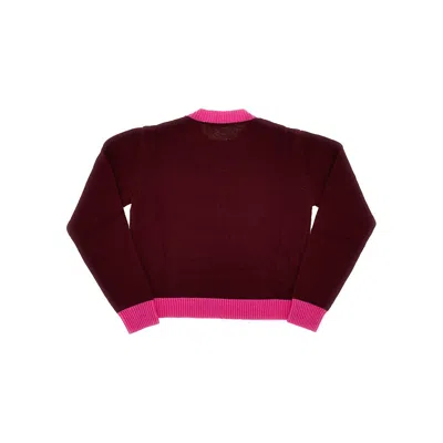 Marni L And Cashmere Sweater With Logo Kids In Brown