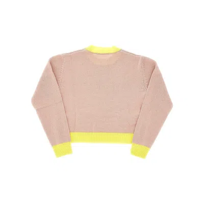 Marni L And Cashmere Sweater With Logo Kids In Brown