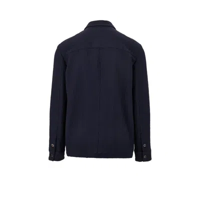 Emporio Armani Shirt Jacket In Technical Seersucker Fabric