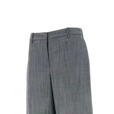 Jil Sander Flame Wool-blend Shorts In Gray