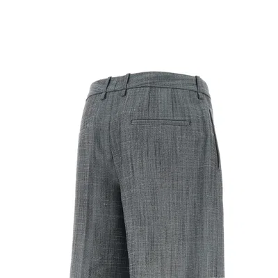 Jil Sander Flame Wool-blend Shorts In Gray
