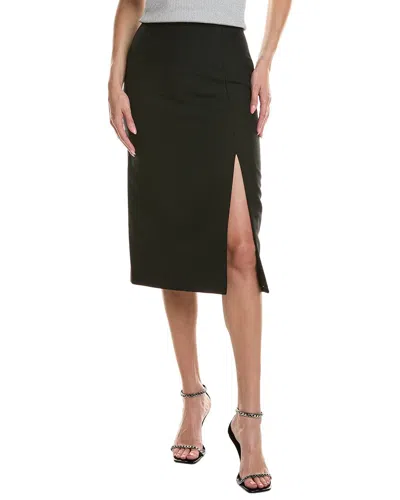 Michael Kors Collection Crepe Sable Slit Silk-blend Mini Skirt In Black