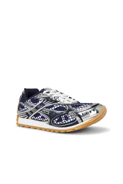 Bottega Veneta Silver Mesh Orbit Sneakers