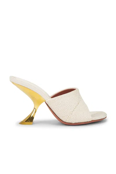 Amina Muaddi Taylor Woven 90 Slipper Sandals