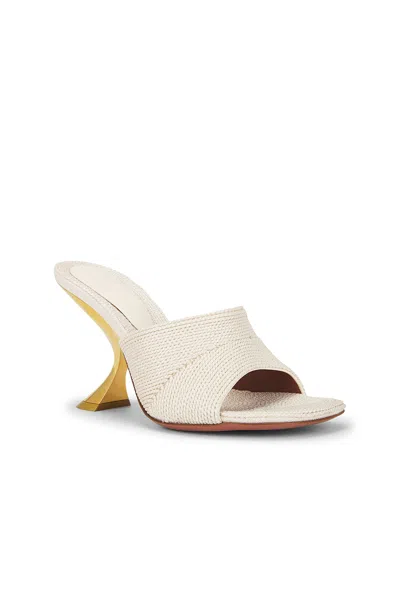 Amina Muaddi Taylor Woven 90 Slipper Sandals