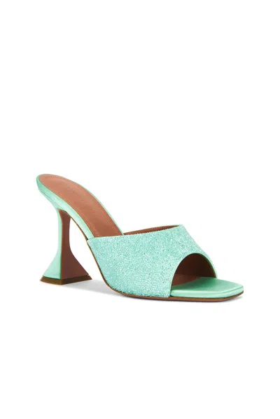 Amina Muaddi Satin Open-toe Sandals With Crystal Embellishments