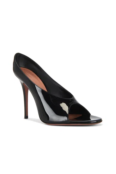Amina Muaddi Anok Slipper 105 Patent Black 105 Mm Sm