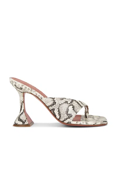 Amina Muaddi 95mm Shiona Snakeskin-effect Sandals