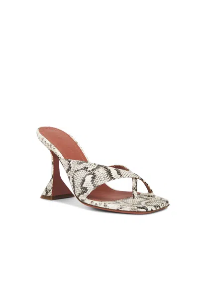 Amina Muaddi 95mm Shiona Snakeskin-effect Sandals