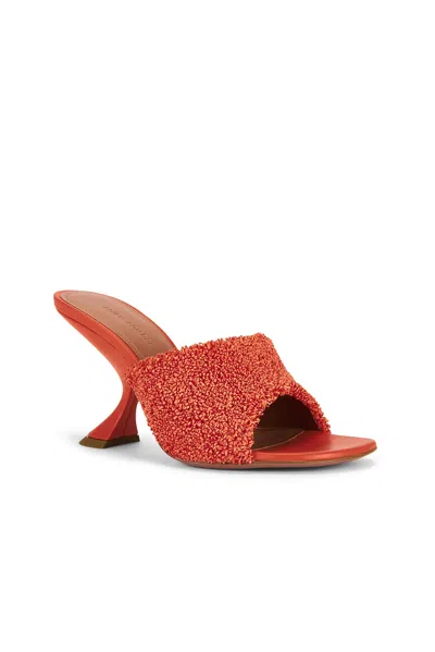Amina Muaddi 90mm Taylor Sculpted-heel Sandals In Orange