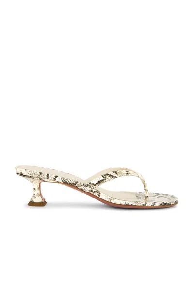 Amina Muaddi Snakeprint-leather Juliette Heeled Sandals 45