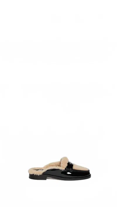Paige Emmett Genuine Shearling Lined Loafer Mule