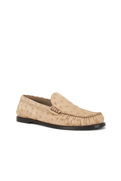 Saint Laurent Ostrich Leather Loafer